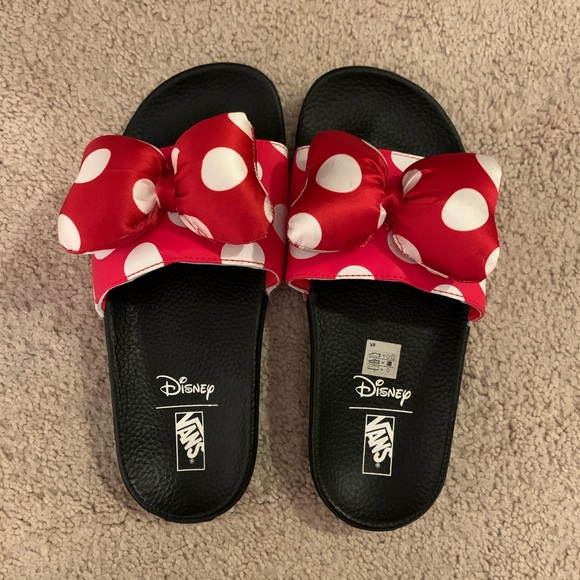 minnie mouse vans slides